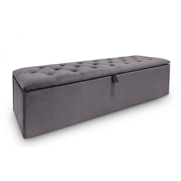 Ravello Blanket Box In Light Grey